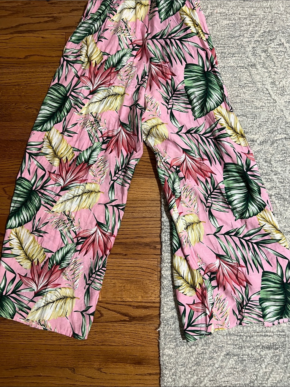 Tropical Zippered Jumpsuit - Picture 7 of 9